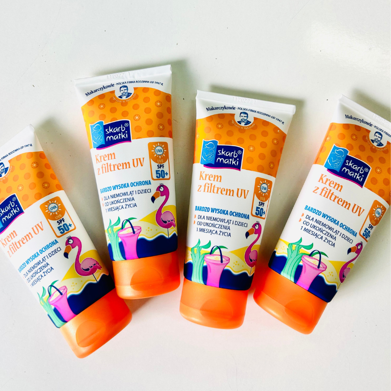 Krem z filtrem UV SPF 50+ - Ochrona przed słońcem - Skarb Matki
