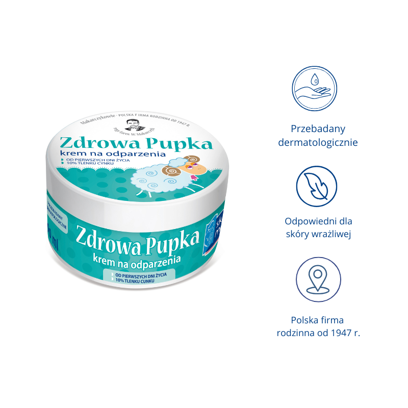 Krem na odparzenia "Zdrowa Pupka" - Skarb Matki