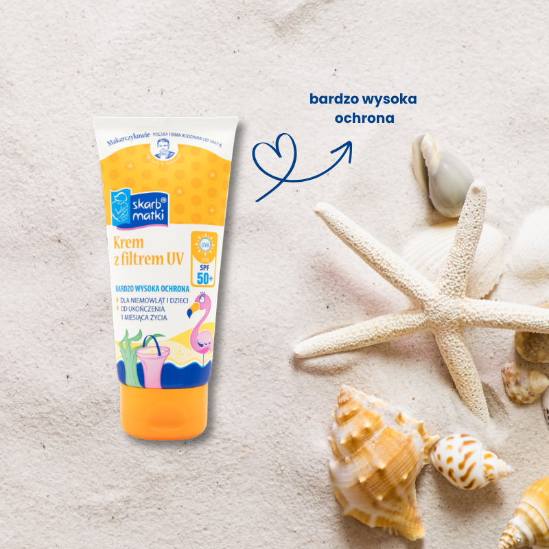 Krem z filtrem UV dla dzieci, SPF 50+